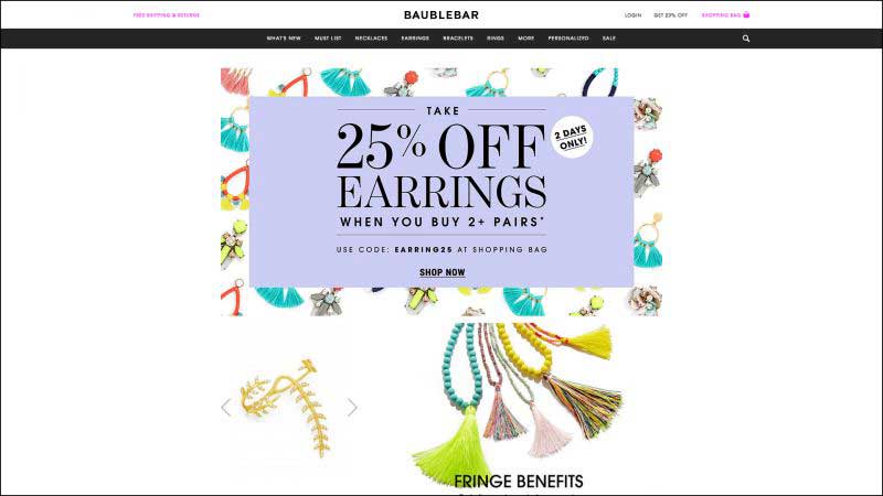 珠寶網(wǎng)站設(shè)計(jì)實(shí)例--Bauble Bar 珠寶網(wǎng)站設(shè)計(jì)實(shí)例--Bauble Bar